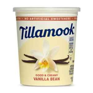Tillamook Vanilla Bean Low Fat Yogurt Blended 32 oz Tub - TH Store Sri Lanka