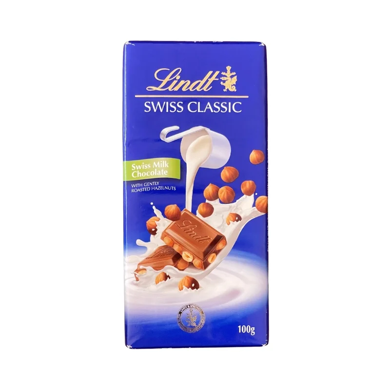 Lindt Swiss Classic Hazelnut Chocolate 100g
