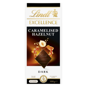 Lindt Excellence Caramelized Hazelnut Dark Chocolate 100g