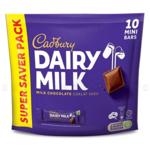Cadbury Dairy Milk Chocolate 115g (10 minis)