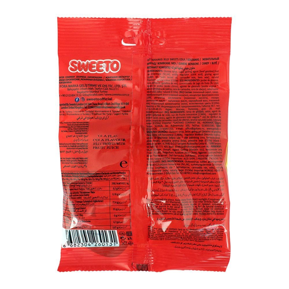 Sweeto Cola with Fruit Juice Gummy 80g - Image 3