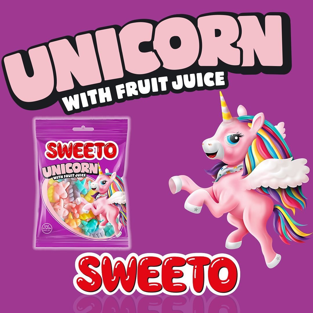 Sweeto Unicorn with Fruit Juice Gummy 80g - Image 5
