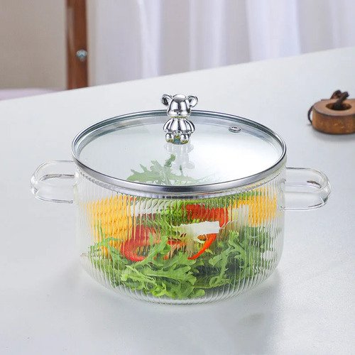 1.8 L High Borosilicate Glass Cub Pot - Image 6