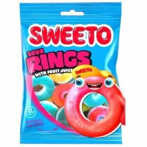 Sweeto Sour Rings with Fruit Juice Gummy 80g