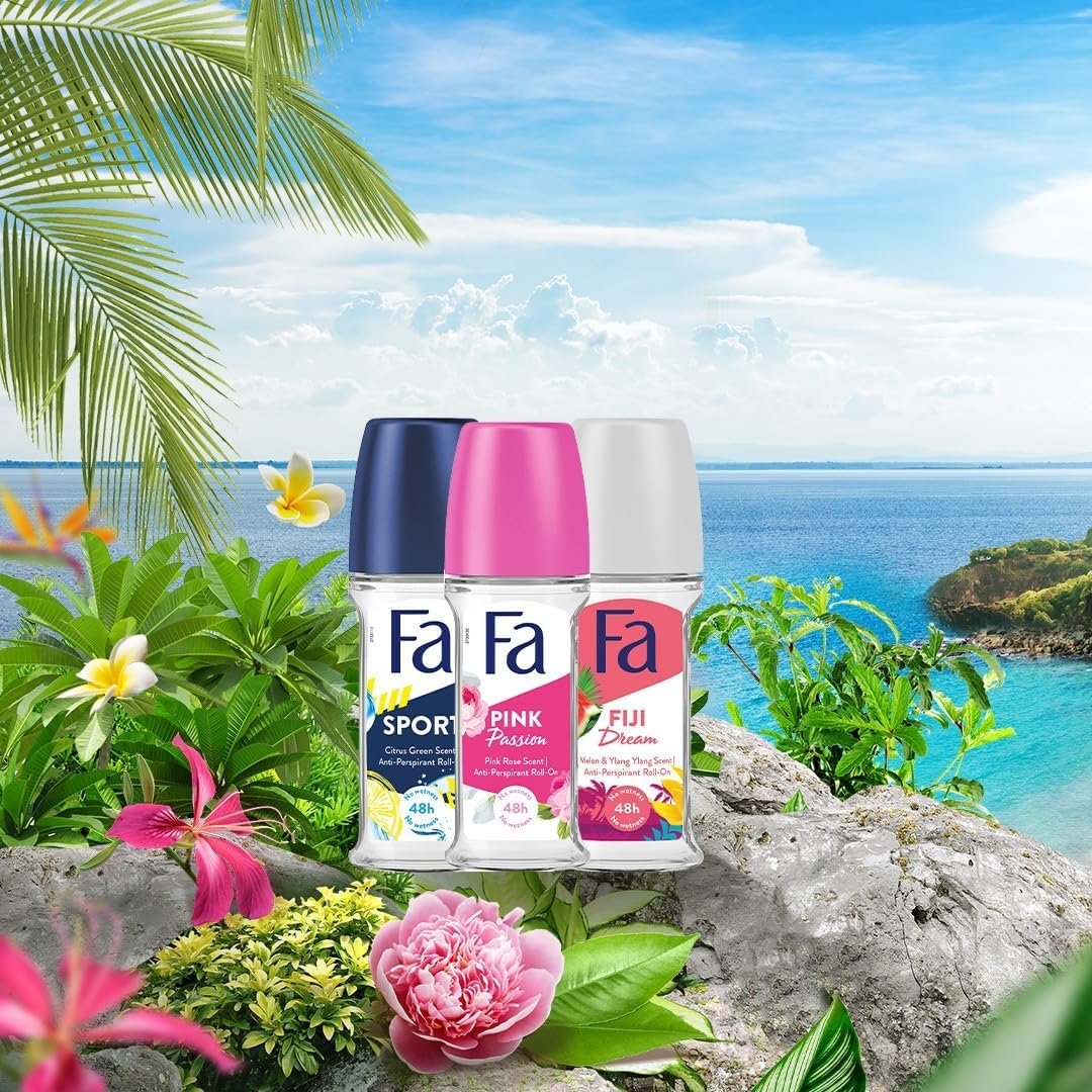 Fa Pink Passion Roll On for Women 50ml - Image 4