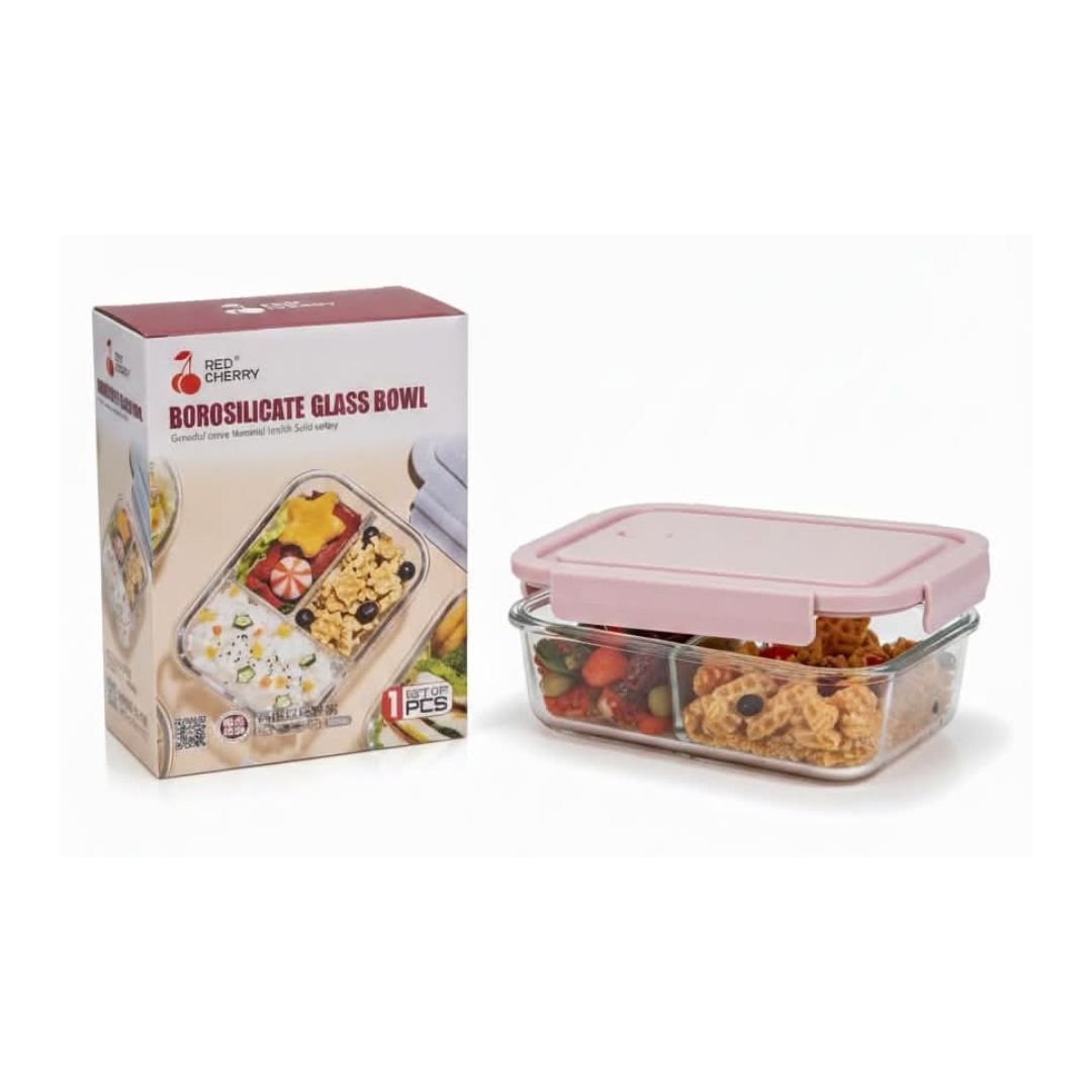 Red Cherry Borosilicate Glass Bowl 1000ml (BX1001)