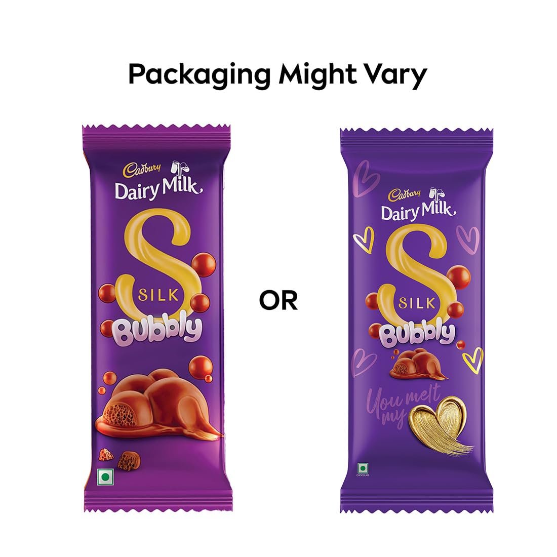 Cadbury Dairy Milk Silk Bubbly Chocolate 46g - Image 3