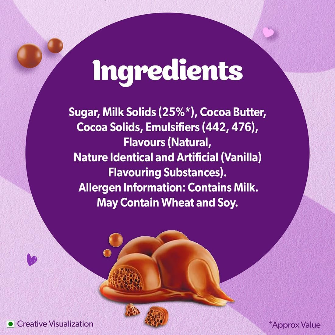Cadbury Dairy Milk Silk Bubbly Chocolate 46g - Image 4