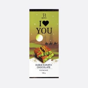 Besto I Love You Dubai Kunafa Chocolate Pistachio 100g