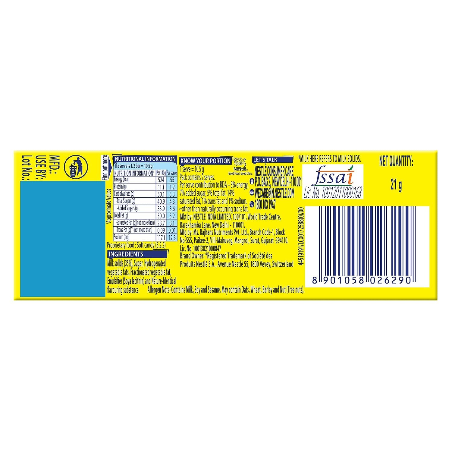 Nestle Milky Bar 21g - Image 3
