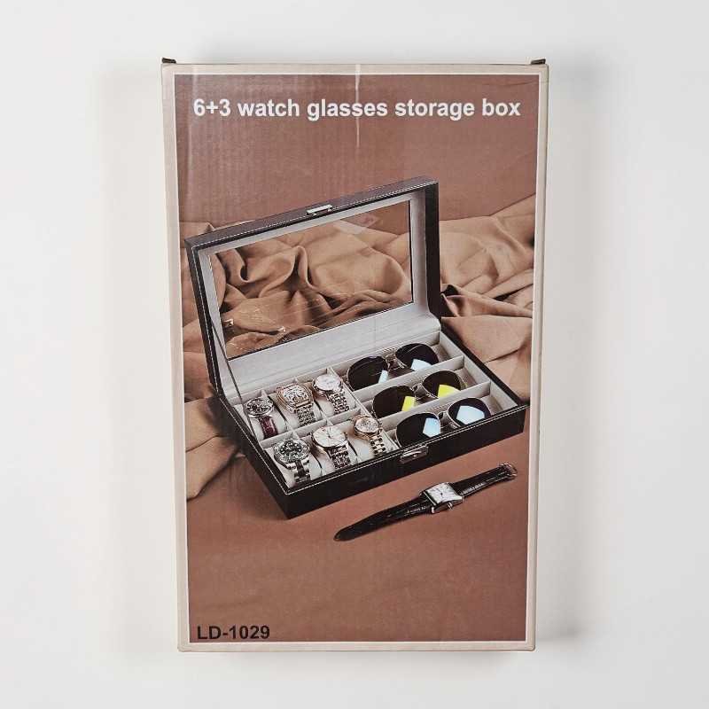 6 Watch & 3 Sunglasses Storage Box Organizer - Image 6