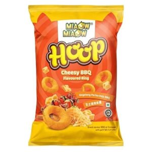 Miaow Miaow Hoop Cheesy BBQ Flavoured Ring 50g