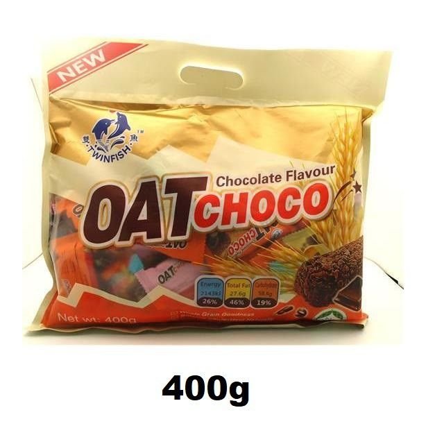 Twin Fish Oat Choco Chocolate 400g - Image 2