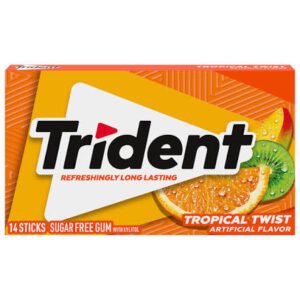Trident Tropical Twist Sugar Free Gum - 14 Sticks